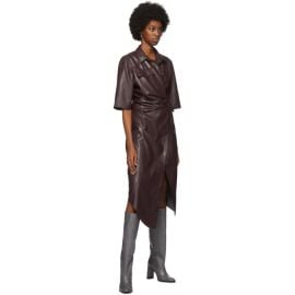 Nanushka Leather Lais Dress at ssense