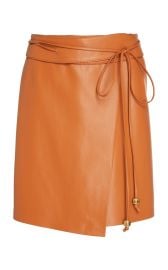 Nanushka Sekoya Vegan Leather Wrap Skirt at Moda Operandi