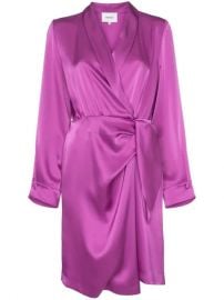 Nanushka Siwa Satin wrap-dress - Farfetch at Farfetch