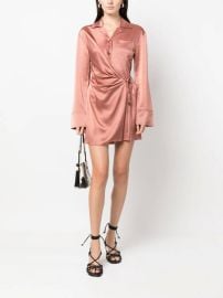 Nanushka Xaviera Slip Satin Mini Dress - at Farfetch