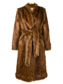 Nanushka faux-fur Wrap Coat - Farfetch at Farfetch