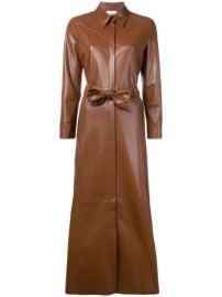 Nanushka waist-tied Trench Dress - Farfetch at Farfetch