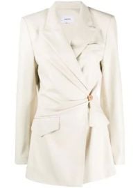 Nanushka wrap front blazer wrap front blazer at Farfetch