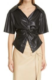 Nanuskhka Thora Faux Leather Top at Nordstrom