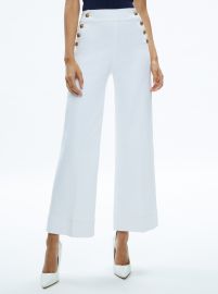 Narin High Rise Jean In Off White Alice And Olivia at Alice + Olivia