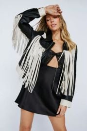 Nasty Gal Real Leather Fringed Festival Jacket at Nasty Gal