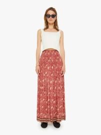 Natalie Martin Bella Skirt - Water Lily Terracotta MOTHER DENIM at Mother