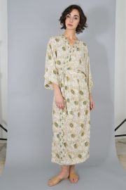 Natalie Martin Georgia Wrap - Vintage Flowers Sand Garmentory at Garmentory