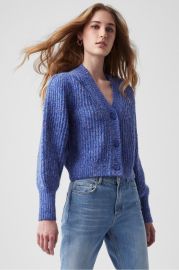 Natalya Knit Cardigan Blue Multi at French Connection