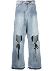 Natasha Zinko Heart cut-out Jeans - at Farfetch