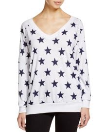 Nation LTD Stars Raglan V-Neck Sweatshirt x at Bloomingdales