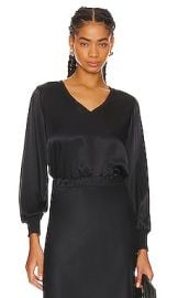 Nation Los Angeles Ayra Dressed Up Vneck In Black at Revolve