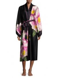 Natori Clair De Lune Silk Robe at Saks Off 5th