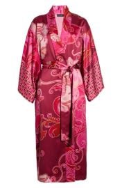 Natori Deco Satin Robe at Nordstrom
