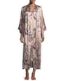 Natori Pandora Long Silk Robe   Neiman Marcus at Neiman Marcus