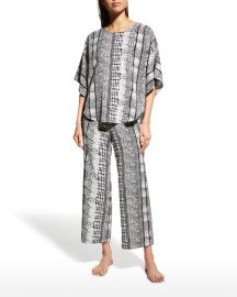 Natori Panther Pullover Pajama Set at Neiman Marcus