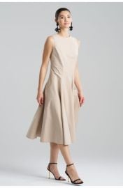 Natori TECH COTTON TAFFETA Asymmetrical Seam Dress at Nordstrom