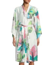 Natori Water Lily Satin Robe   Neiman Marcus at Neiman Marcus