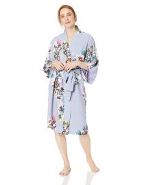 Natori Women s Printed Charmeuse Robe at Amazon