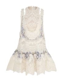 Natura Lace Patch Mini Iris Mixed Print Online Zimmermann at Zimmermann