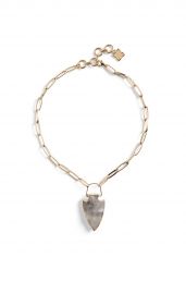  Natural Stone Pendant Necklace at Bcbg