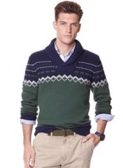 WornOnTV: Nolan’s green and navy fair isle sweater on Revenge | Gabriel ...