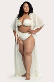Navi Cover Pina Colada Sheer Chiffon Swim Cover-Up Asherah Swimwear at Asherah Swimwear
