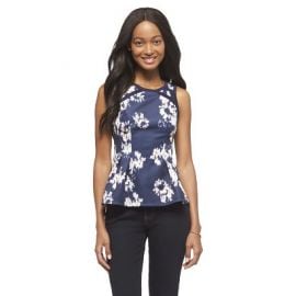 Navy  Peplum Top at Target