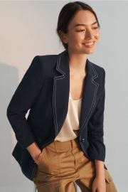 Navy Battista Dickey Jacket at Rent the Runway