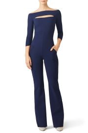 Navy Katiuscia Jumpsuit by Chiara Boni La Petite Robe at Rent The Runway