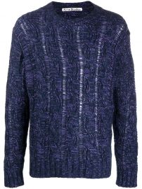 Navy Lilac Sweater by Acne Studios at Ance Studios