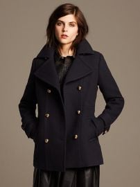 Navy Peacoat at Banana Republic