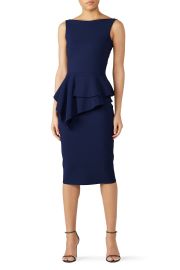 Navy Peplum Sheath by La Petite Robe di Chiara Boni for 120 Rent the Runway at Rent the Runway