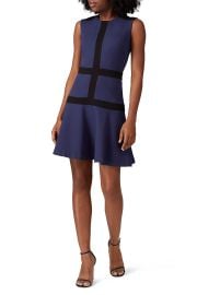 Navy Ponte Flare Dress by Nicole Miller Rent the Runway at Rent the Runway