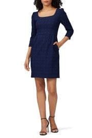 Navy Puff Shoulder Dress by Nanette Lepore Rent the Runway at Rent the Runway