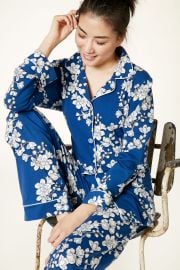 Navy Shadow Blossom Pajamas at BedHead