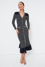 Navy Stripe Marina Midi Dress Cara Cara at Tuckernuck