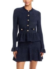 Navy Textured Knit Mini Dress at Bloomingdales