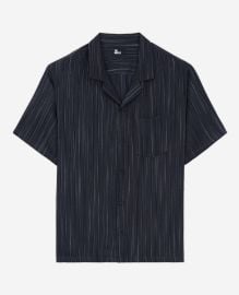 Navy blue striped shirt for men The Kooples - US at The Kooples