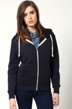 Navy hoodie from Boohoo at Boohoo