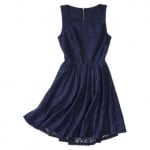 Navy lace open back dress by Xhilaration at Target