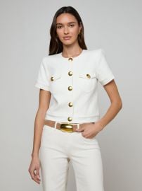 Nawa Shirt Jacket in White L39AGENCE at L'Agence