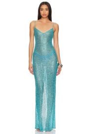 Nbd Leighan Gown In Turquoise at Revolve