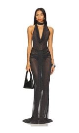 Nbd The Alessandra Gown In Black Silver at Revolve