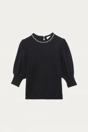 Nea Cropped Sleeve Jumper by BaSh at Ba&Sh