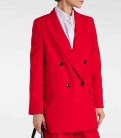 Nebbie virgin wool blazer in red - Max Mara at Mytheresa