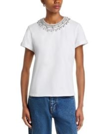 Necklace Shrunken Tee at Bloomingdales