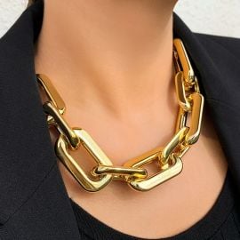 Necklace Women Punk Lock Chain Necklace Women Statement Hip - at Etsy