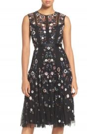 Needle   Thread Embellished Tulle Fit   Flare Dress at Nordstrom