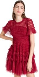 Needle Thread Valentine Ruffle Micro Mini Dress at Shopbop